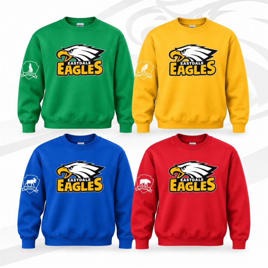 Youth Cotton Crew Neck Sweatshirt with HOUSE Logo